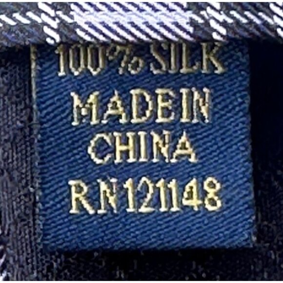 Club Room Men's Dress Shirt Tie Purple Plaid Pattern 100% Silk - Picture 8 of 9